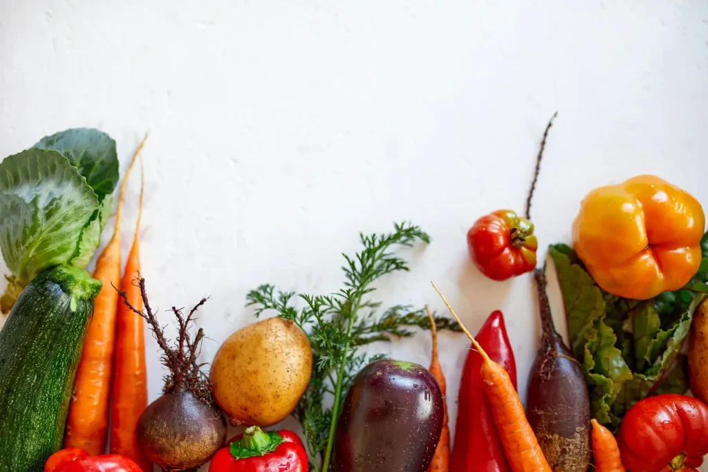 veggie on a white background