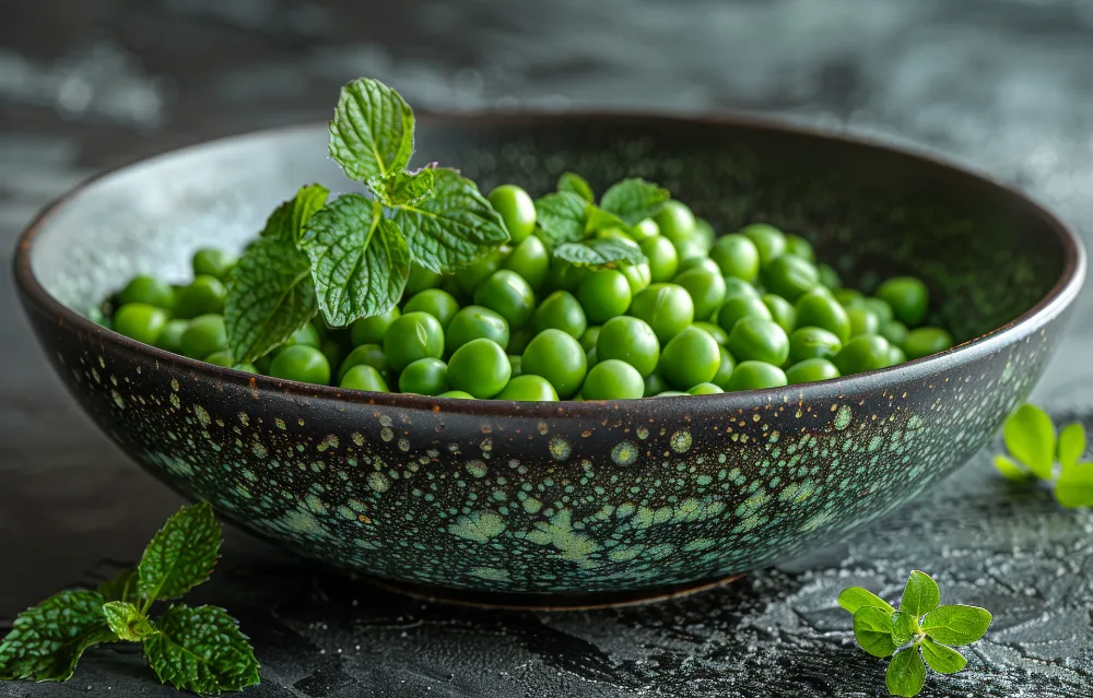 pease with mint