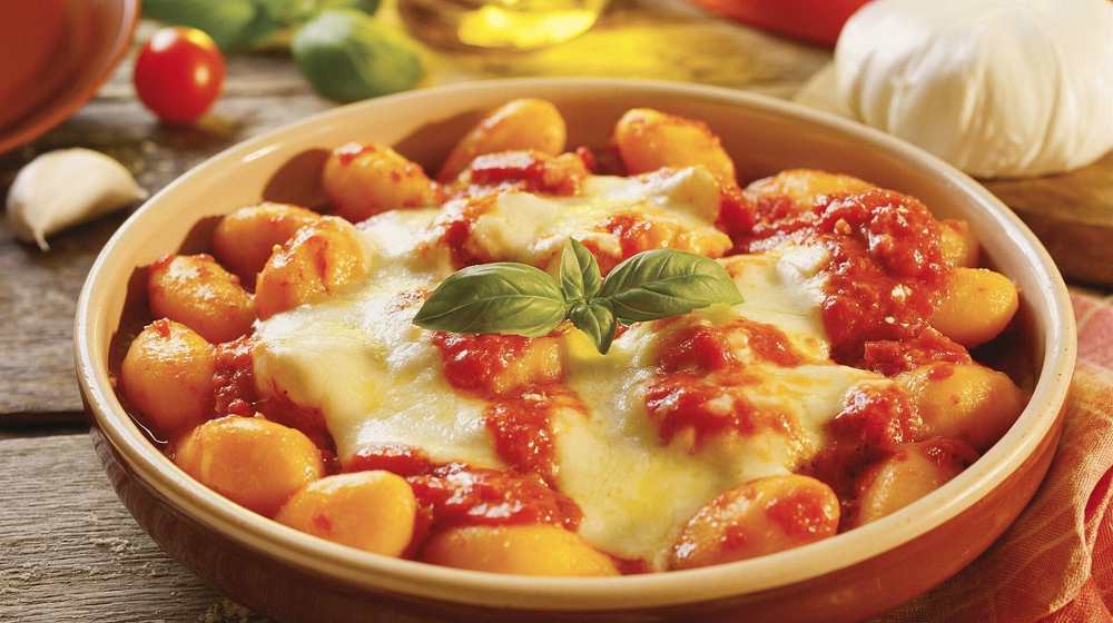 Gnocchi alla Sorrentina serve in a bowl