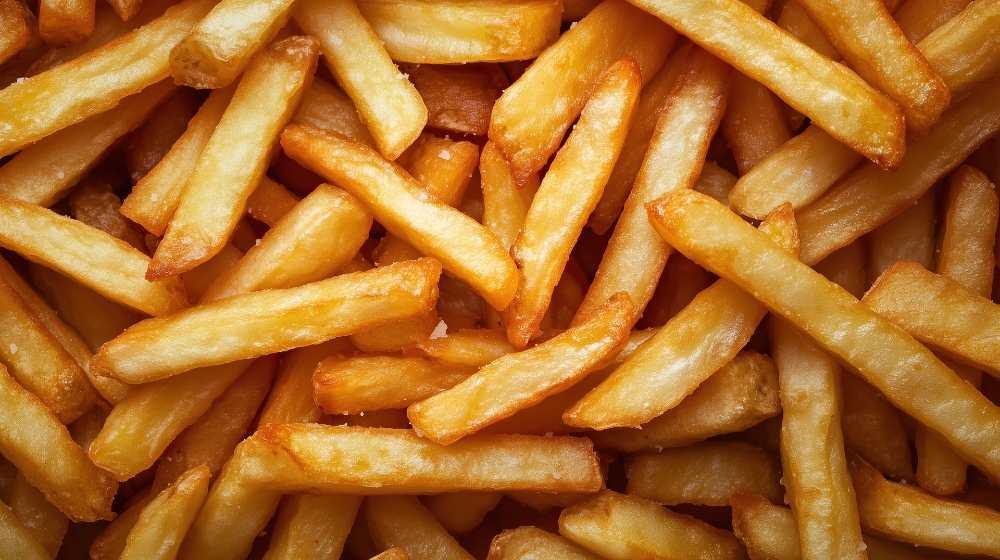 The perfect french fries, close up view